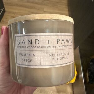 SAND + PAWS Pumpkin Spice Candle (NWT)
